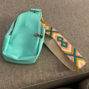 Crossbody, Sling Purse - Turquoise